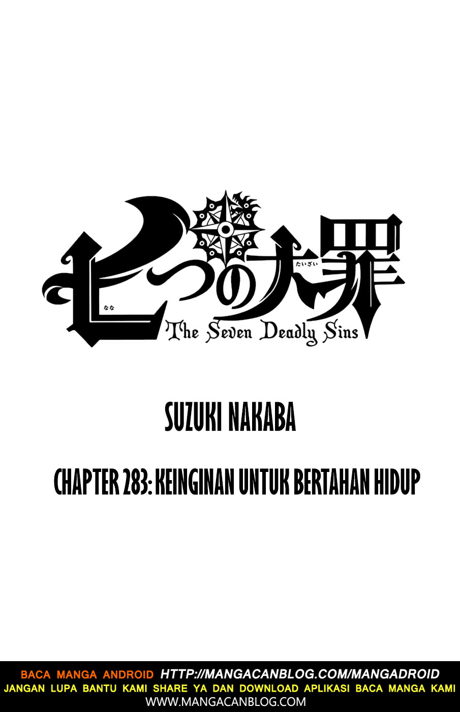 Nanatsu no Taizai Chapter 283