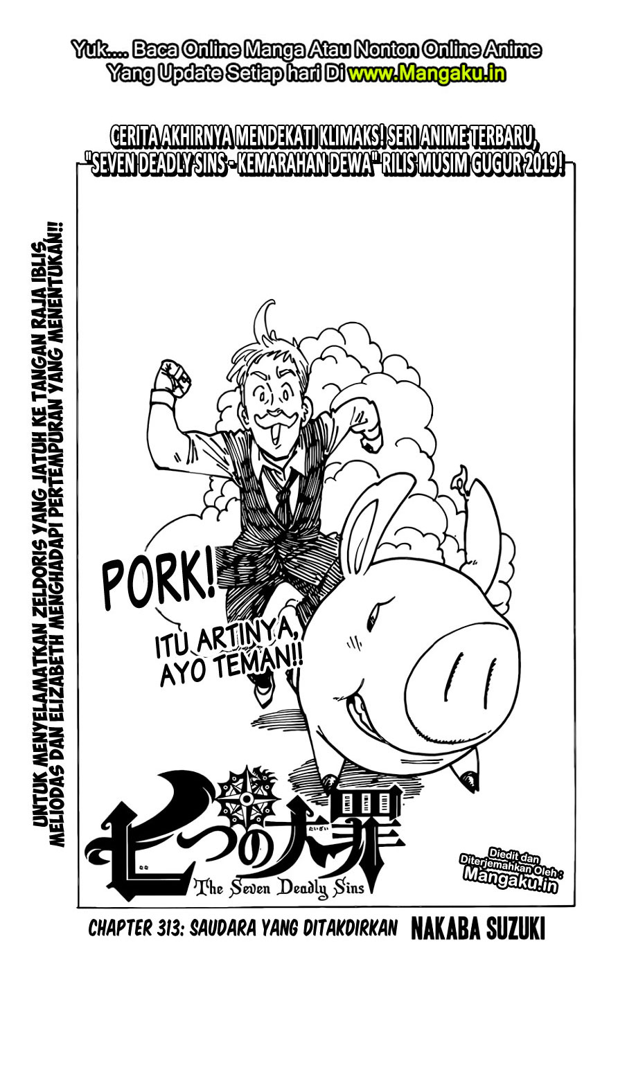 Nanatsu no Taizai Chapter 313