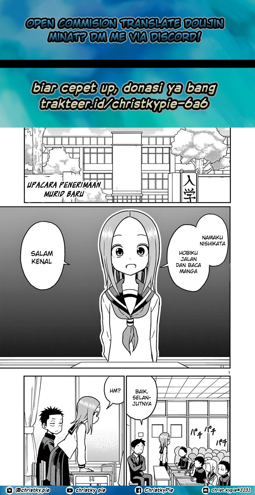 Karakai Jouzu no (Moto) Takagi-san Chapter 100