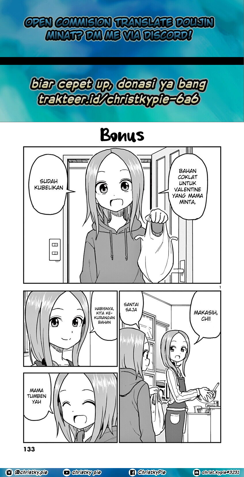 Karakai Jouzu no (Moto) Takagi-san Chapter 106.5