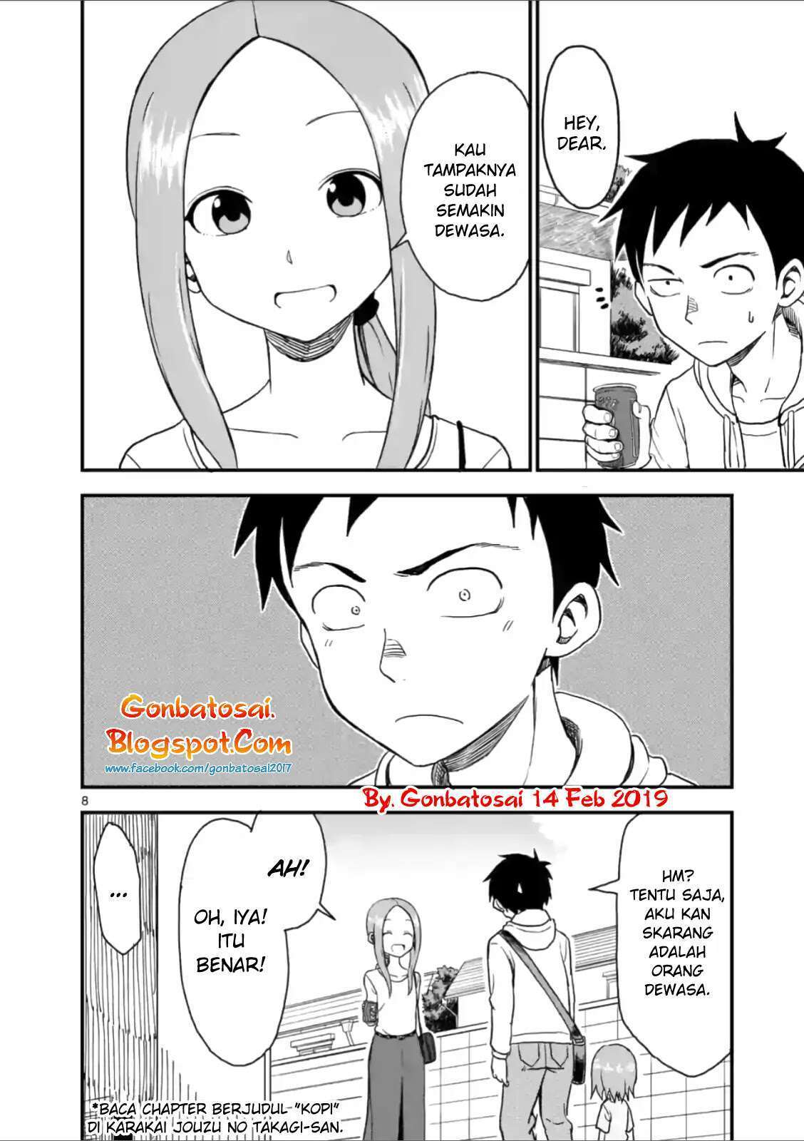 Karakai Jouzu no (Moto) Takagi-san Chapter 40