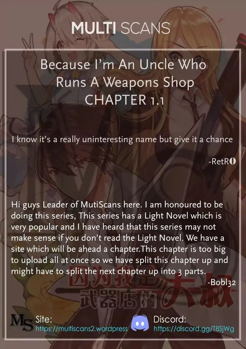Because Im An Uncle who Runs A Weapon Shop Chapter 1