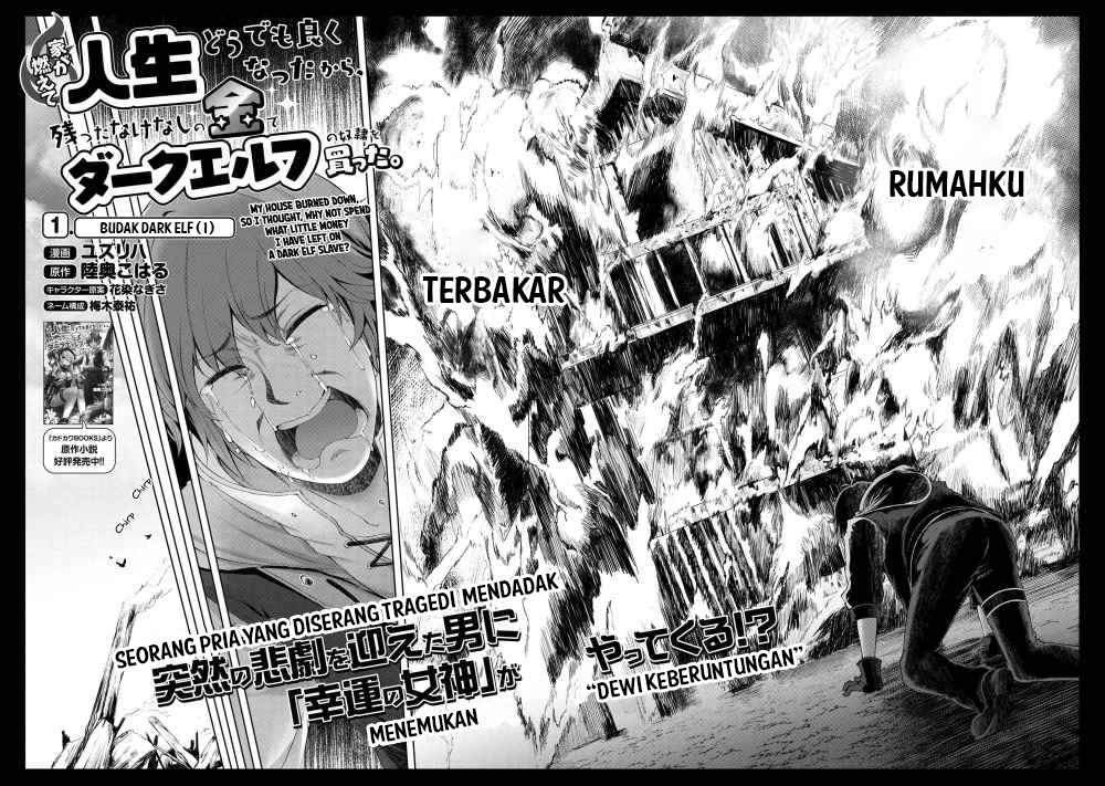 Ie ga Moete Jinsei Dou Demo Yoku Natta kara, Nokotta Nakenashi no Kin de Dark Elf no Dorei o Katta Chapter 1