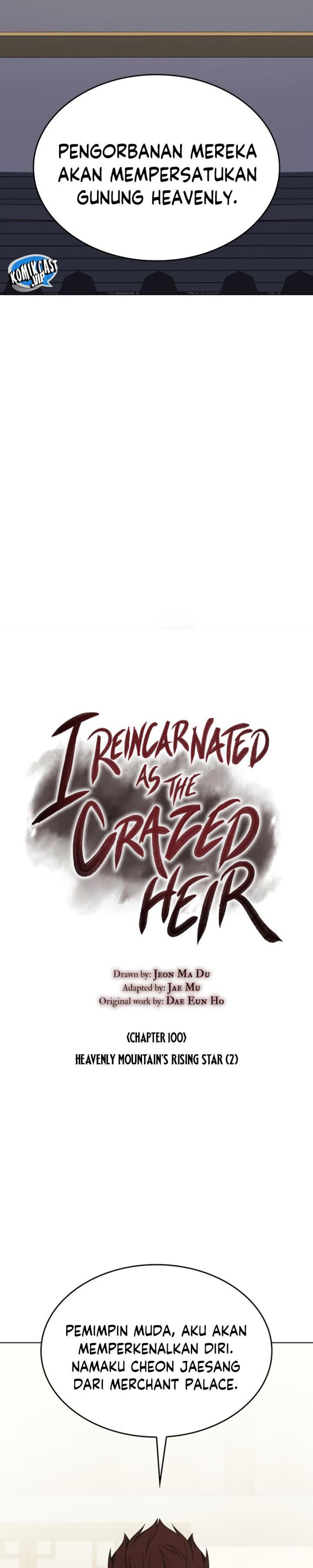 I Reincarnated As The Crazed Heir Chapter 100