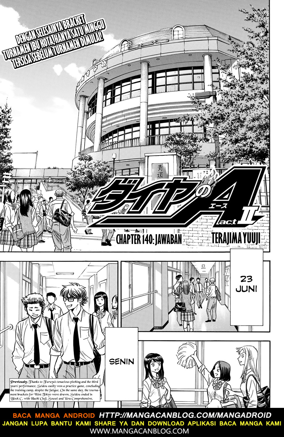 Diamond No Ace Act 2 Chapter 140